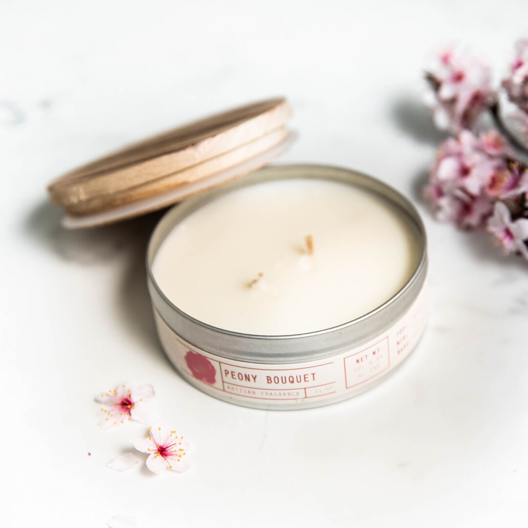 Peony Bouquet Candle