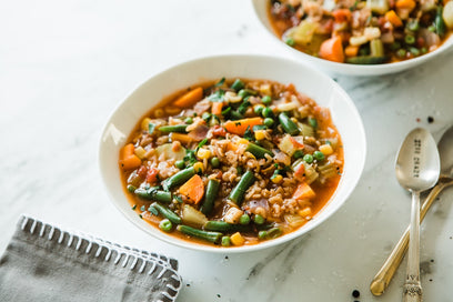 10-Minute Alphabet Veggie Soup