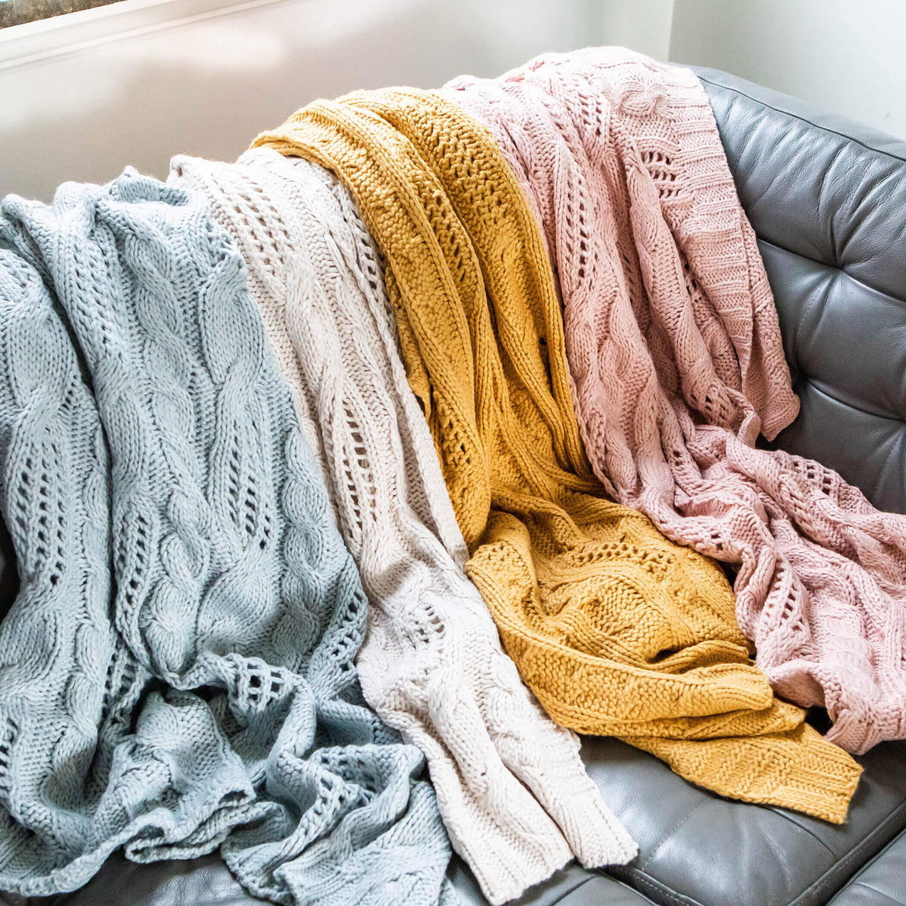 Cable Knit Blanket product image